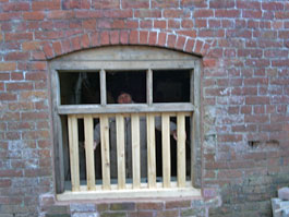 Richard caught behind bars