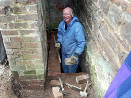 Our new brickie gets down to it