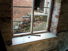 A new window-sill in place