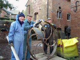 The PTO pulley was removed from its pit