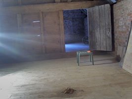 The finished hay-loft floor