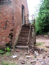 The Hayloft Steps Cleaned Off