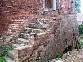 Progress on the hay-loft steps