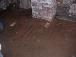 The newly relaid floor