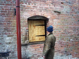 Martyn admires the new shutter