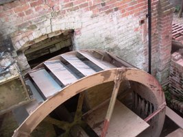 Waterwheel nearing completion