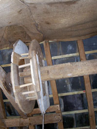 sack hoist pulley repaired