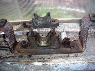 PTO bearing dismantled for inspection