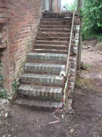 Work in Progress on the Hayloft Steps