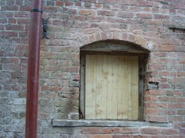A new shutter above the waterwheel